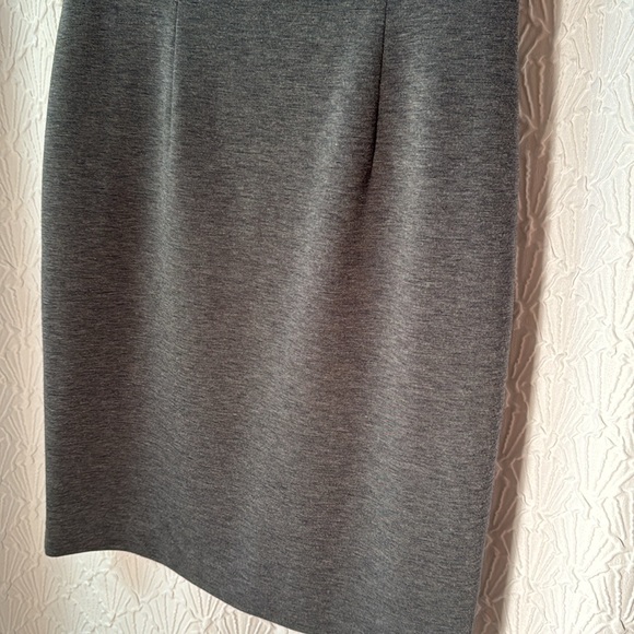 Banana Republic grey bodycon stretch work business casual short sleeve dress 4 - Picture 4 of 9